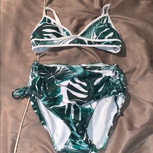 DRESSFO Palm bikini set